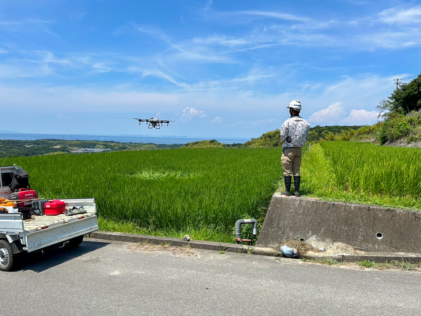 農業ドローン散布